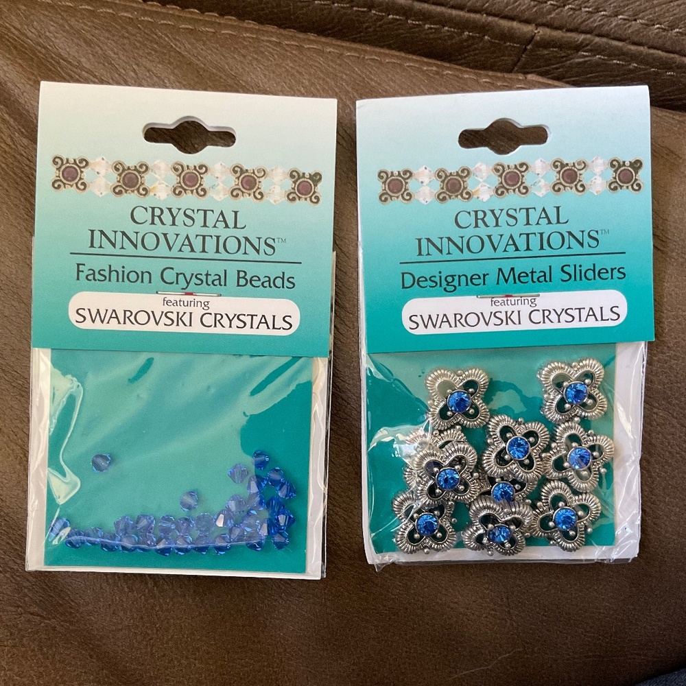 Crystal Innovations Swarovski Crystal jewelry making lot - Sapphire